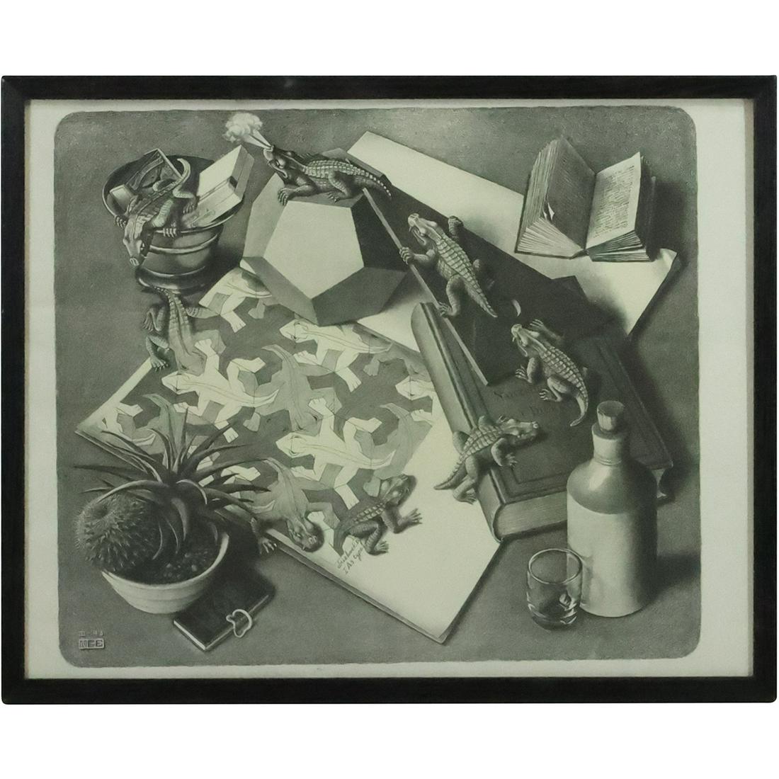 M C ECHER , III 1943, "Reptiles" Lithograph Framed (1 of 14)
