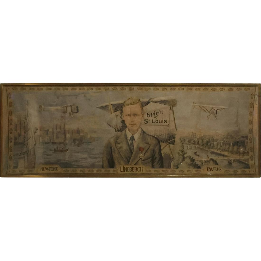 Rare Charles Lindbergh "Spirit of St. Louis" Needlepoint (1 of 19)