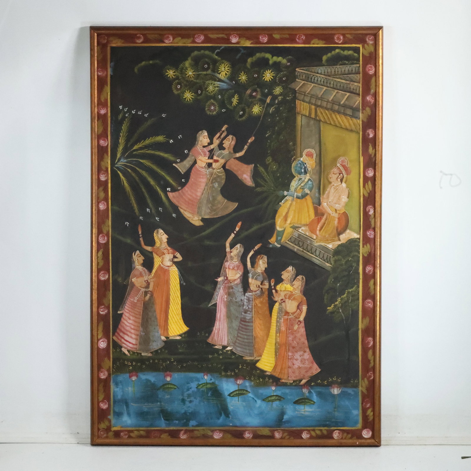 Fine Indian Temple Painting on Silk (1 of 17)