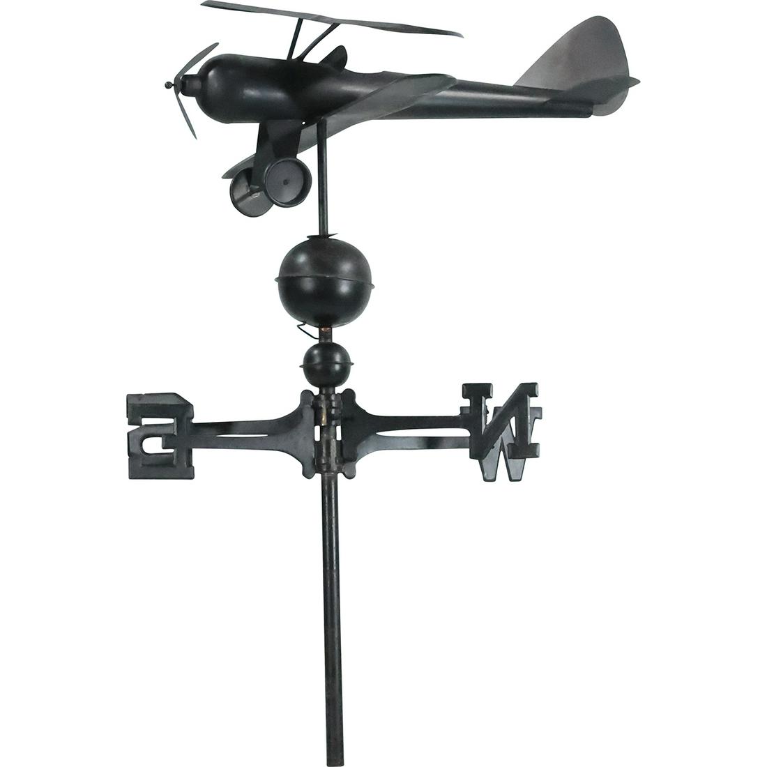 Unique Pressed Steel Airplane Weathervane with Directionals 33 inches overall length (1 of 17)