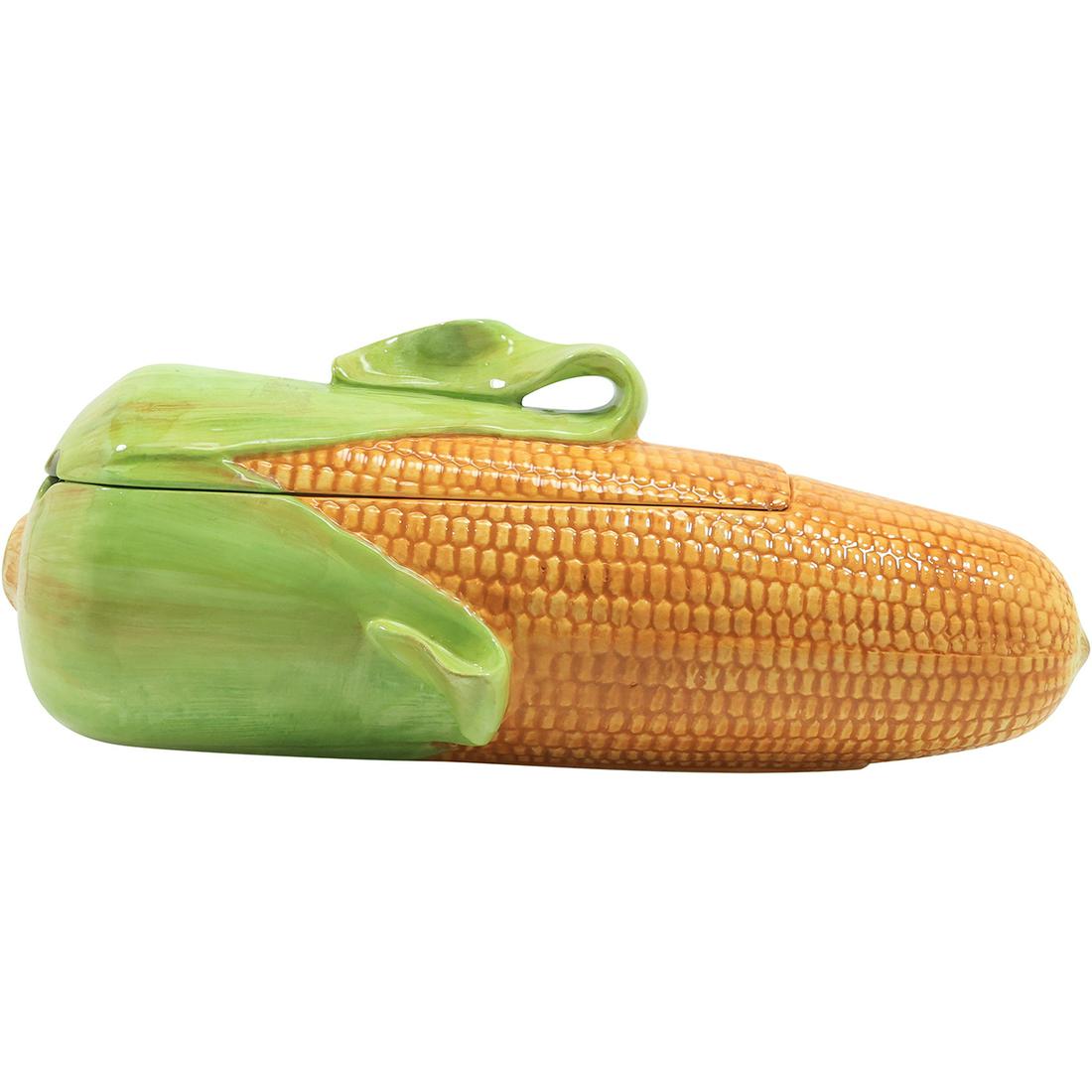 Italian Ceramic EAR OF CORN Figurative Serving Dish Container Tureen 15.5 inches length (1 of 16)
