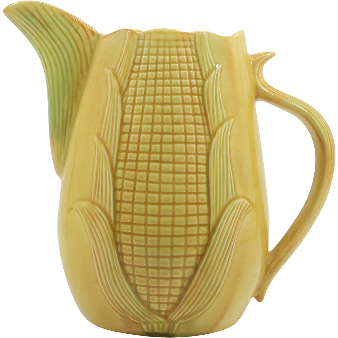 Large Majorca Style Ceramic Corn on the Cob Pitcher 9.25 inches height (1 of 20)