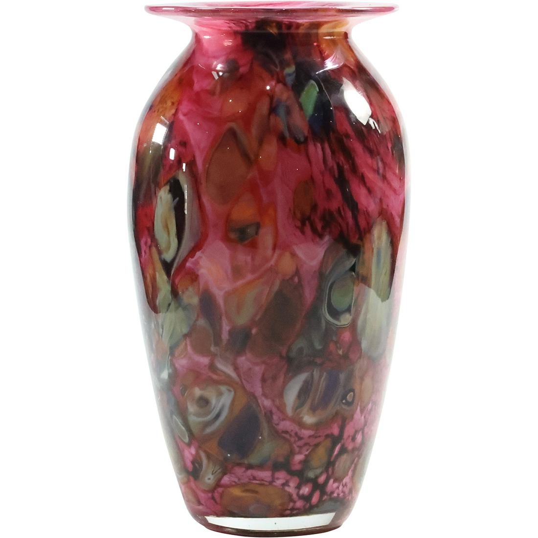 Signed Robert Eickholt Art Glass Vase 8 inches height (1 of 12)