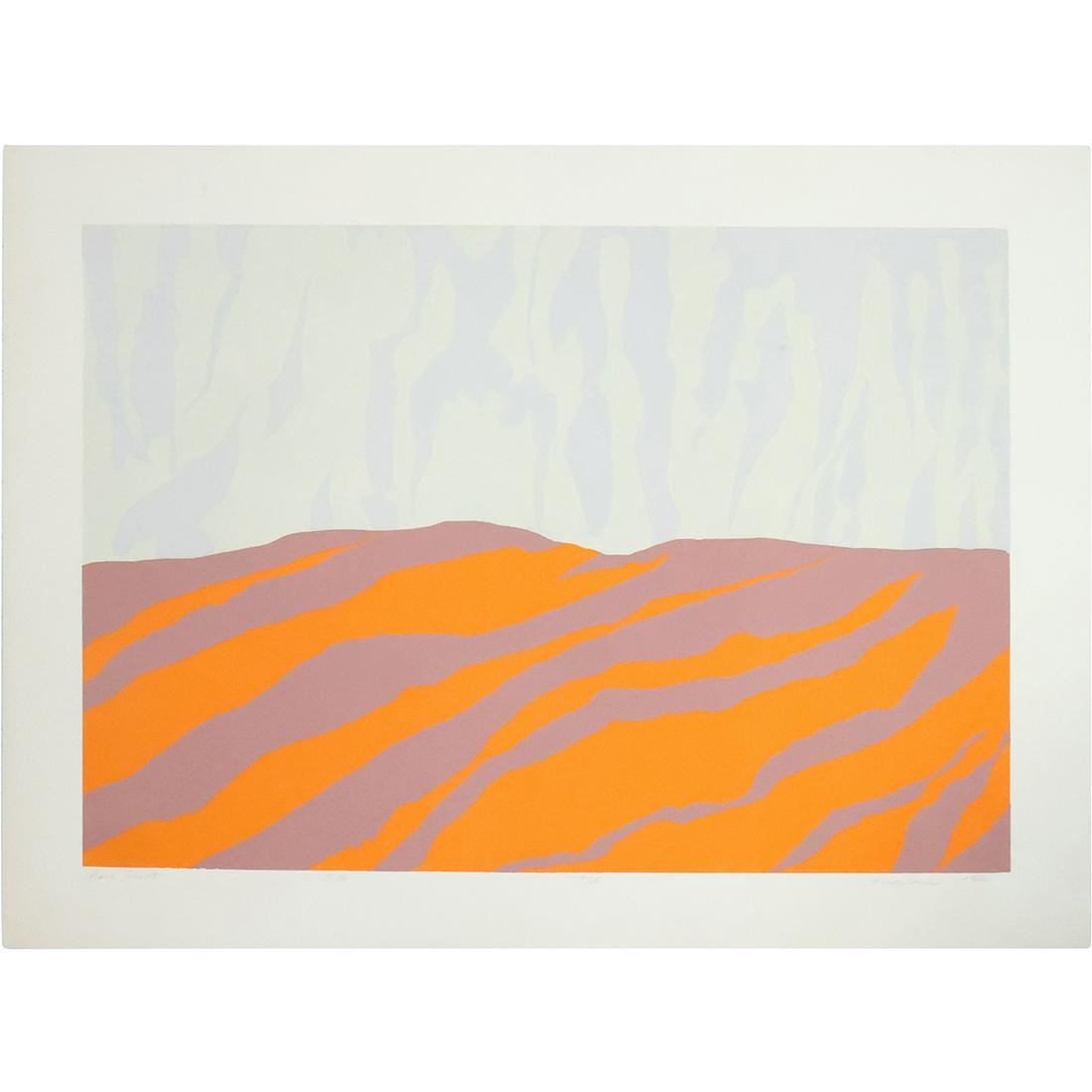 Robert Angeloch 1988, Woodcut, Hudson Valley Mountains in Orange, Signed, #/8/25, Dated (1 of 15)
