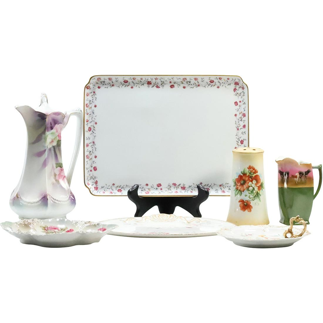 Estate Grouping 7 Assorted  Fine Porcelain including Limoges, Royal Bayreuth (1 of 20)