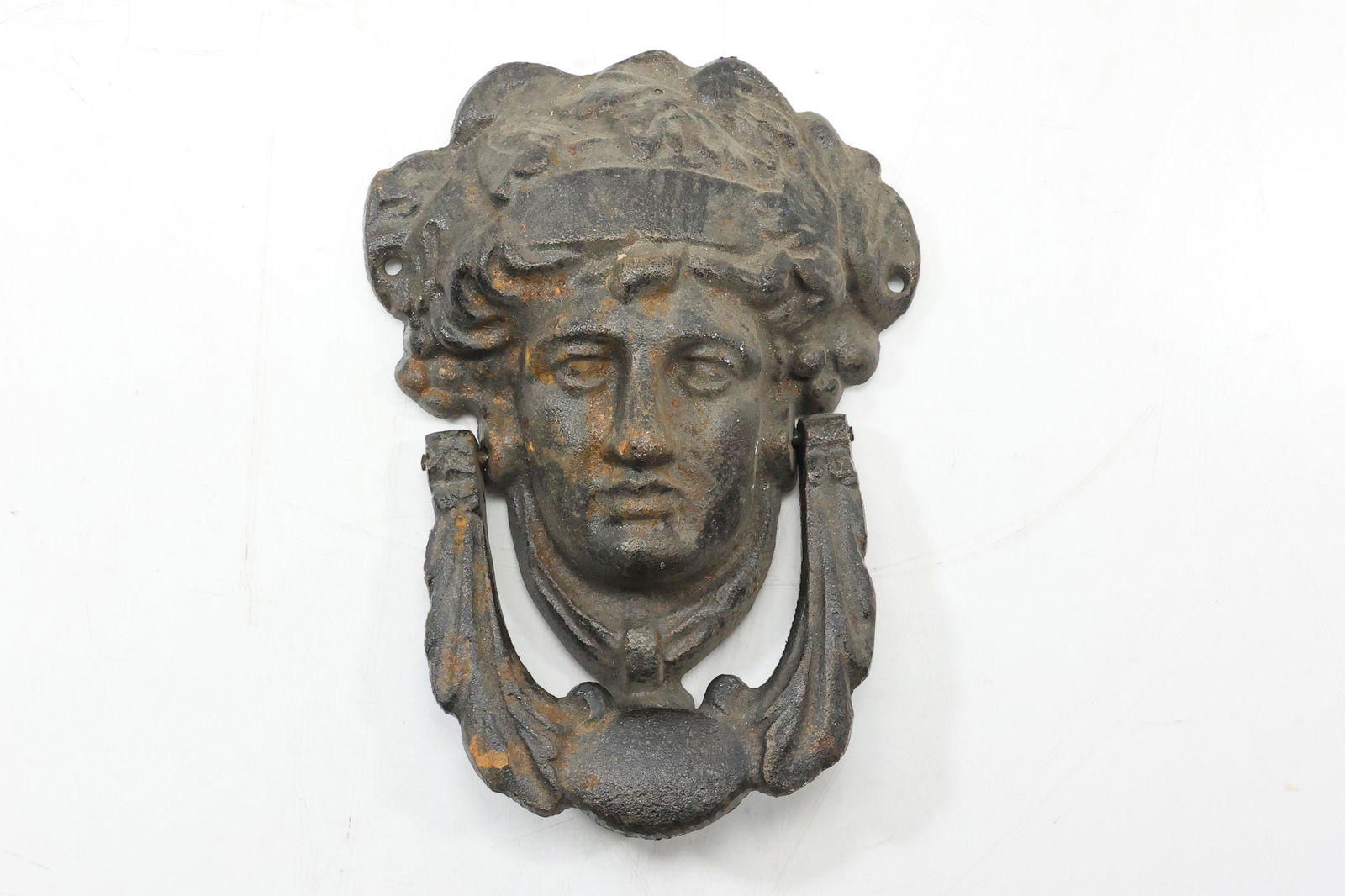 Greek Goddess Athena Cast Iron Door Knocker 7 inches (1 of 16)