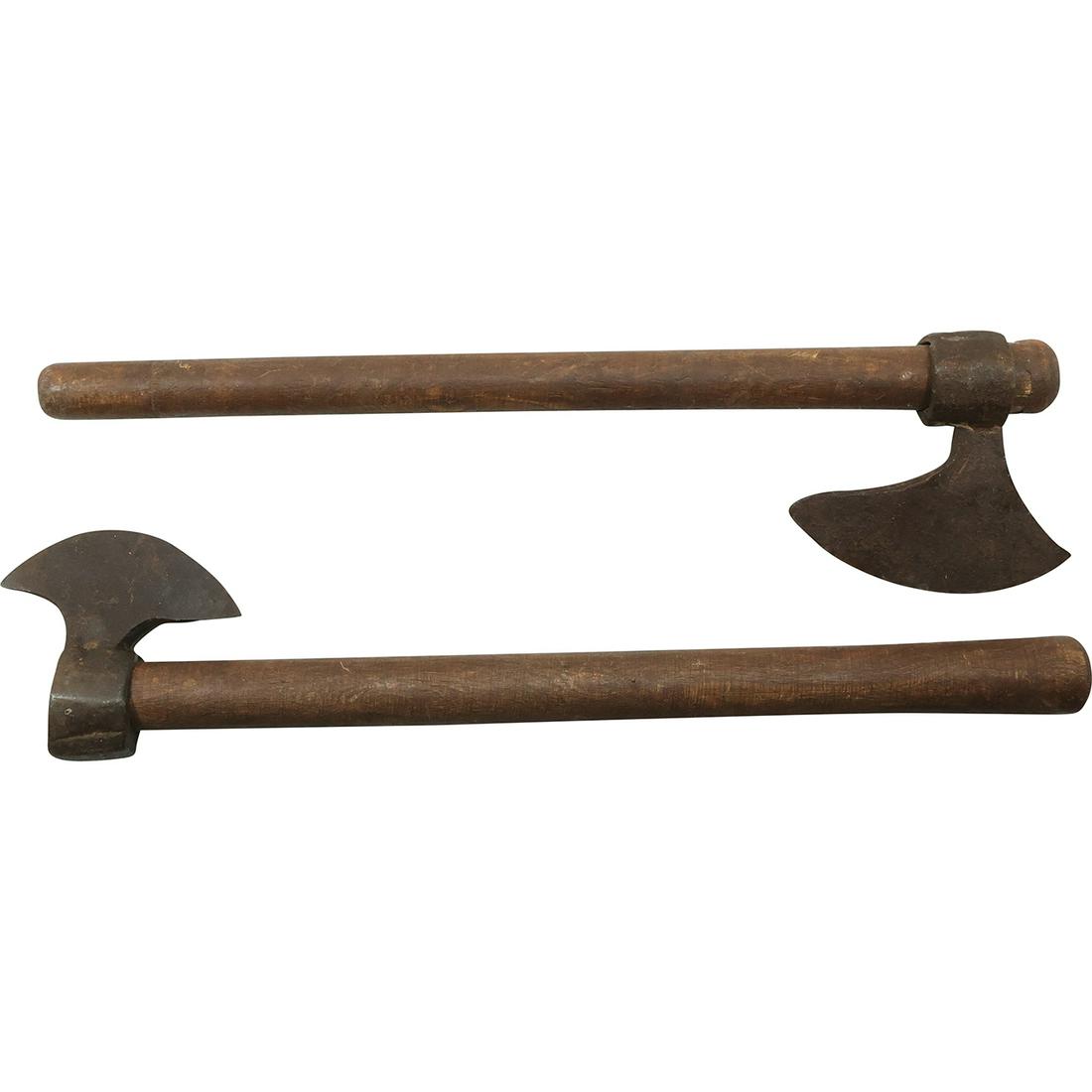 [2] Primitive Wood Handled Trade Axes 18 inches length (1 of 13)