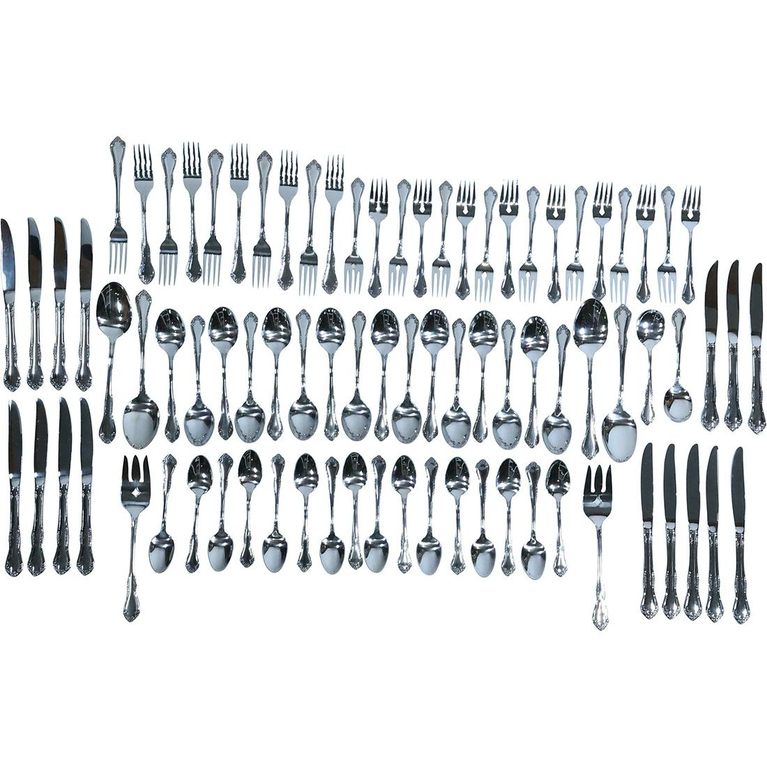 Wm A Rogers Deluxe Stainless Flatware - See Pictures For Item Count (1 of 20)