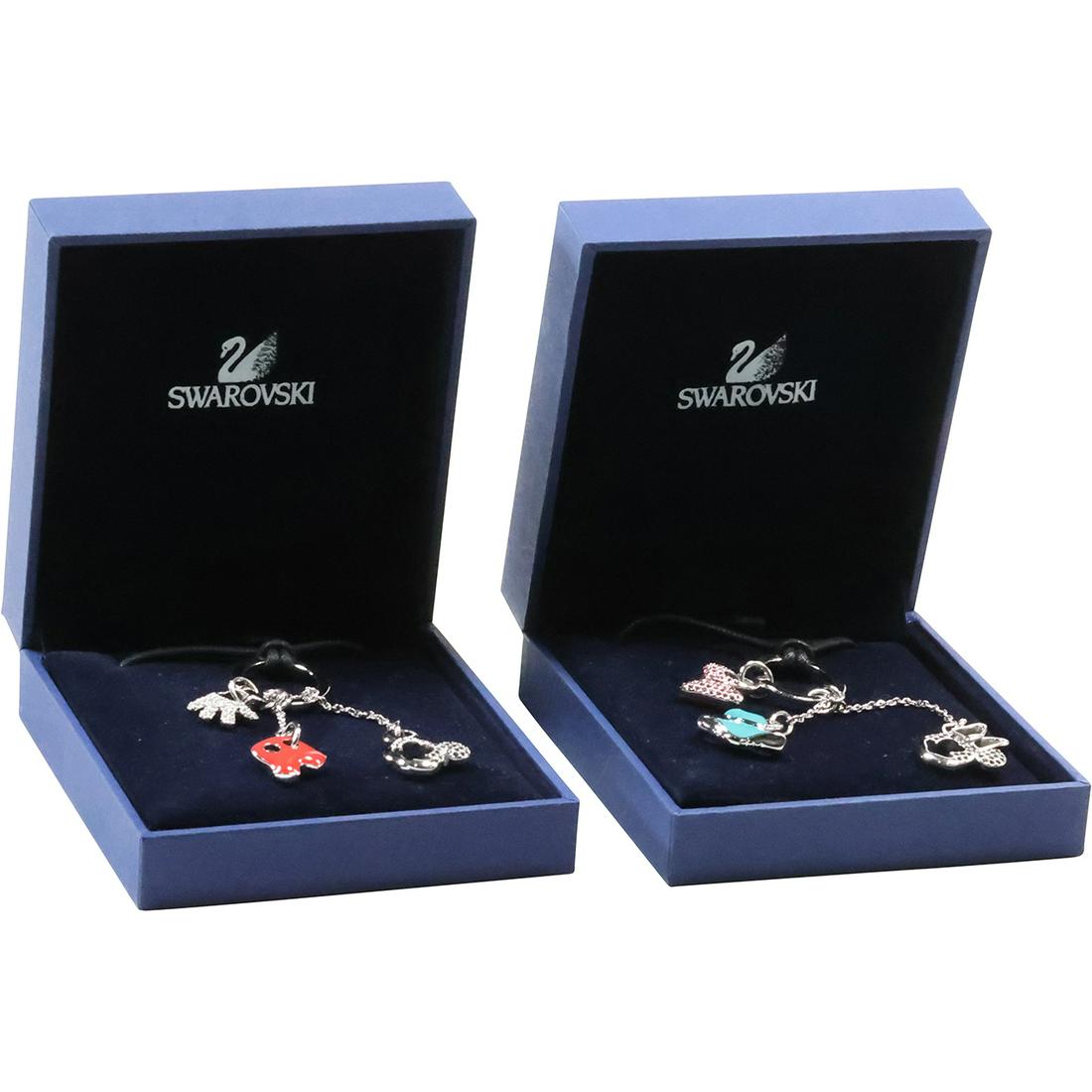 [2] SWAROVSKI Disney Necklaces Mickey Charms and Minnie Charms in Original Boxes (1 of 11)