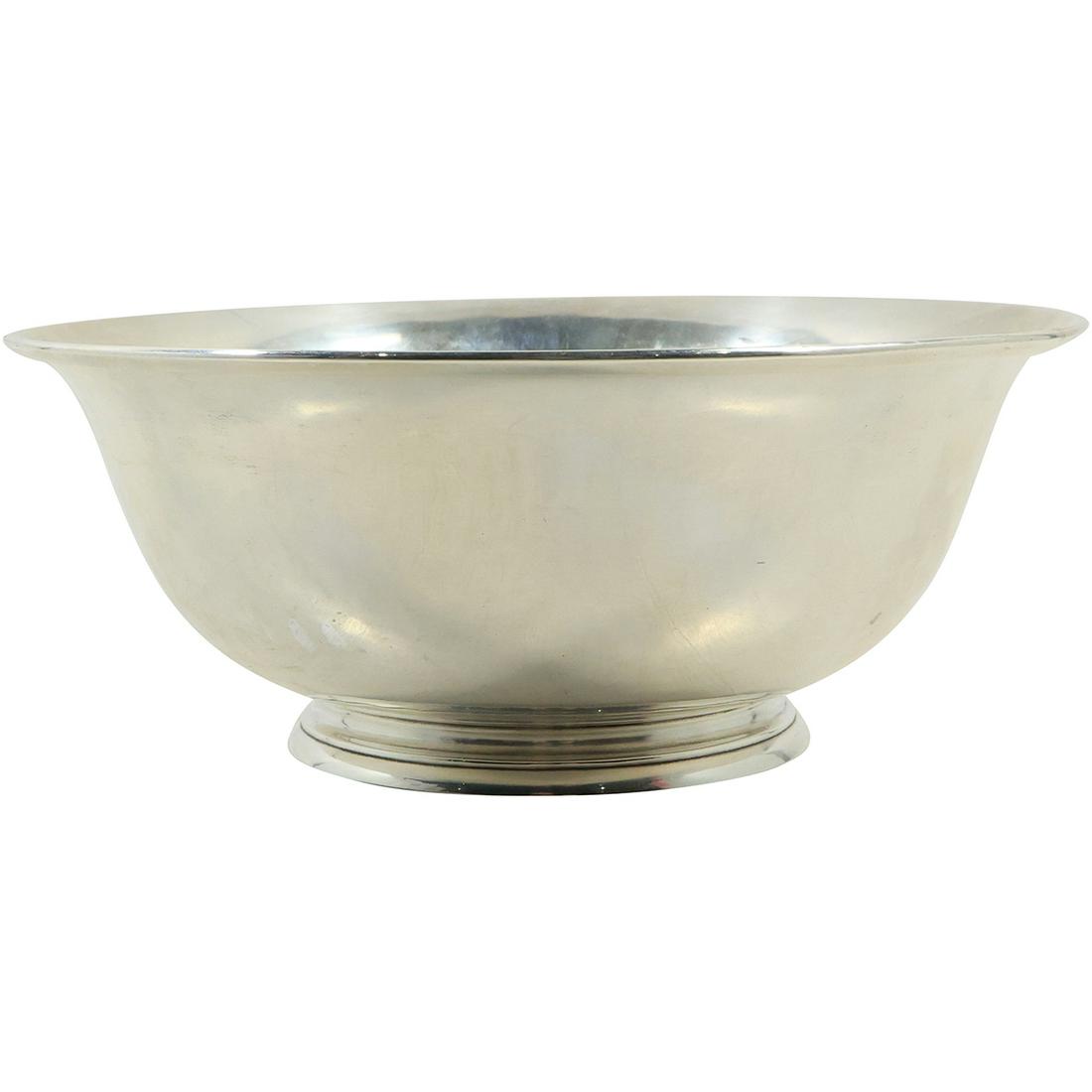 GEORGE JENSEN Sterling Silver Hand Wrought GI USA Center Bowl, Weighs 19.07 troy ounces (1 of 15)