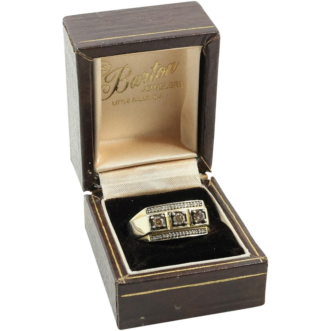 .925 Sterling Silver with Diamonds Ring Size 11.75, 32 Small Diamonds and 3 Larger Diamonds (1 of 14)