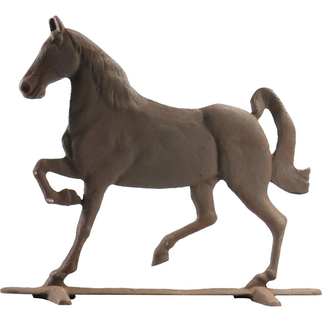 19th C. Iron Equestrian Trotting Horse Figure Statue on Stand 12.5 inches length (1 of 13)