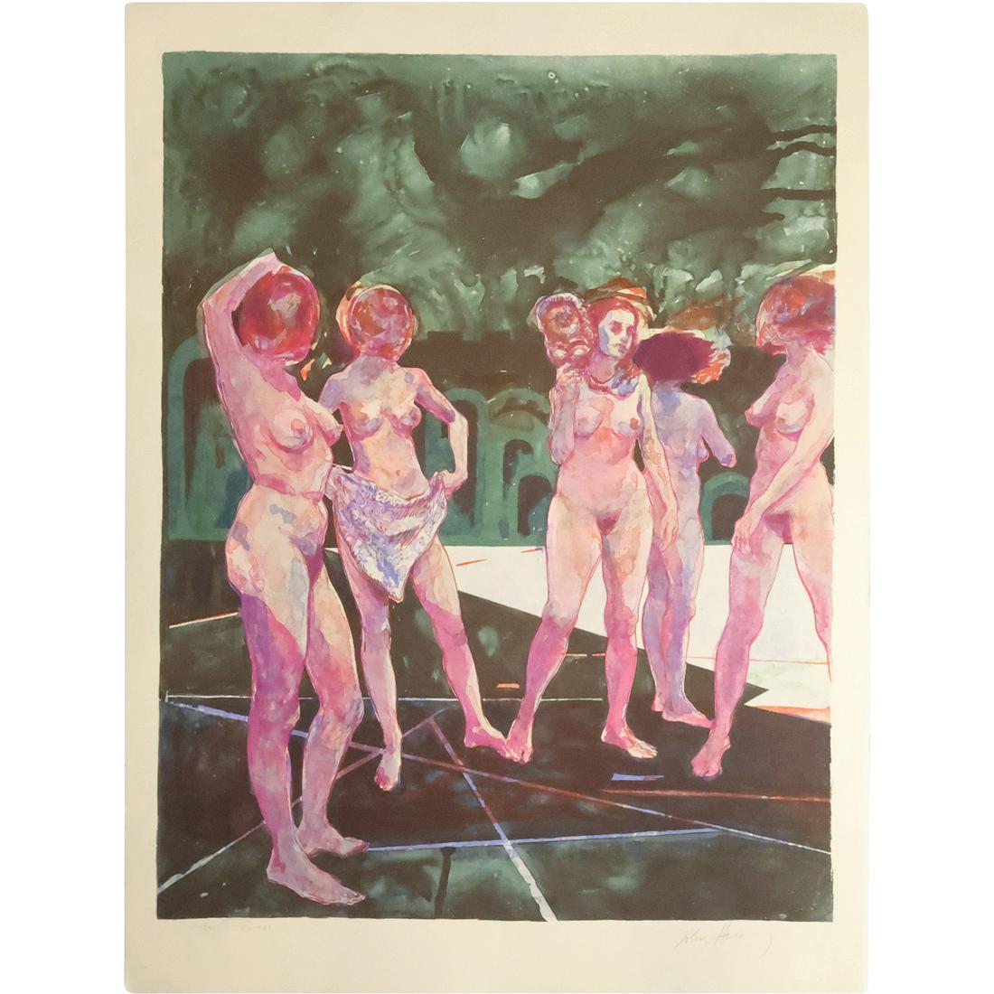 John Hardy (American/French b.1923) Lithograph "Nudes" #94/275 (1 of 19)