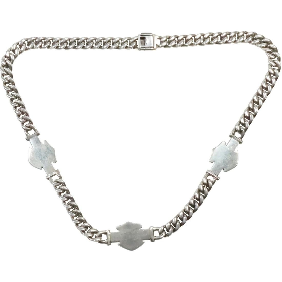HARLEY DAVIDSON Heavy Chain Link STERLING SILVER Necklace Weighs 142.7 grams (1 of 20)