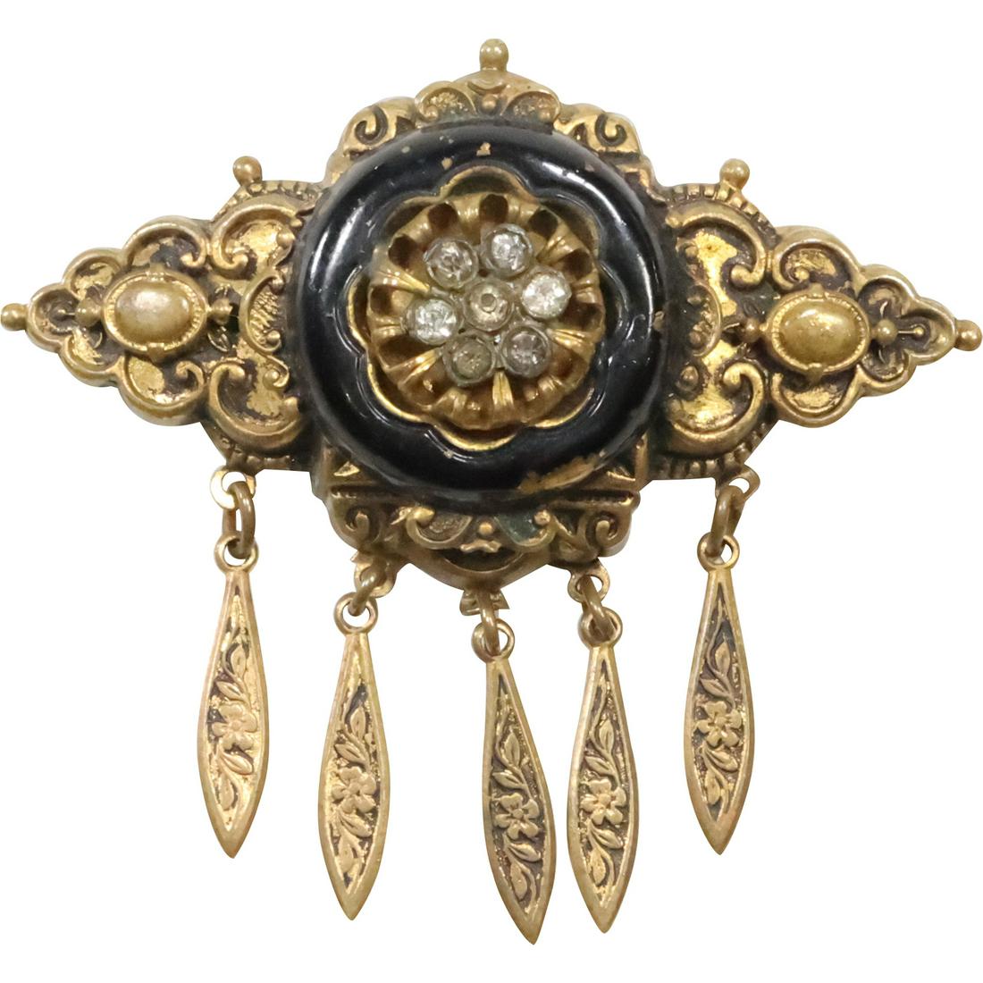 Edwardian Style Victorian Pin 2 1/2 in. x 2 1/4 in.: Edwardian Style Victorian Pin 2 1/2 in. x 2 1/4 in. For more additional photos please Click Here<