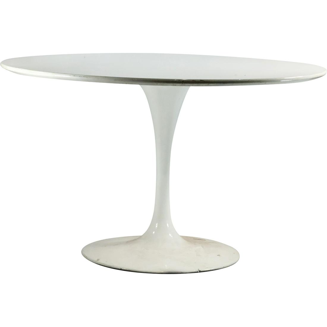 Knoll Saarinen White Tulip Dining Table 47.25 inches diameter round (1 of 20)