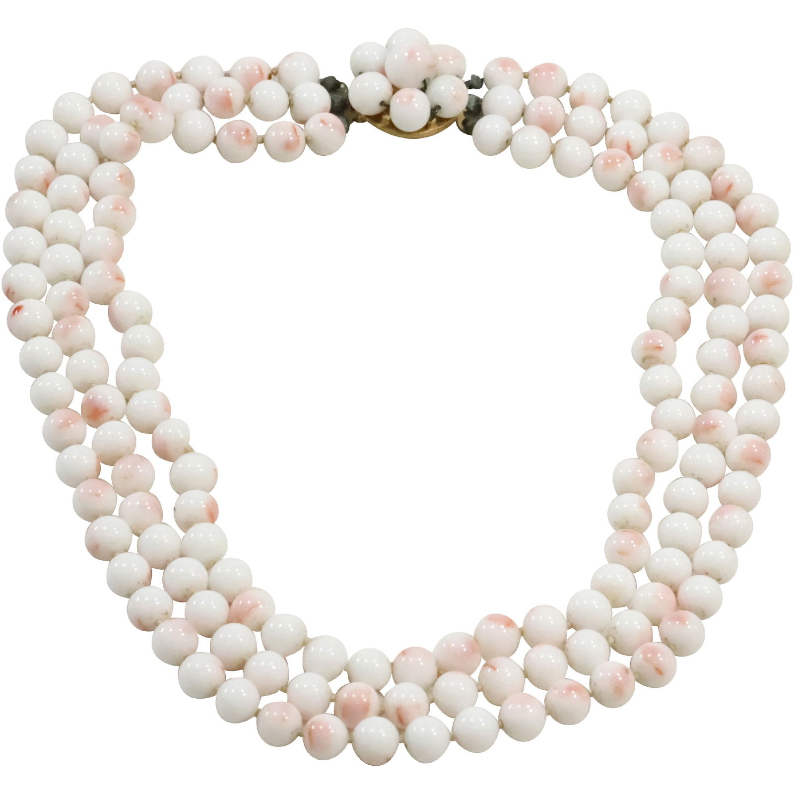 1960/70 Judith Green aka Judith Ripka Angel Skin Coral Necklace 18 in. x 1 in. (1 of 10)