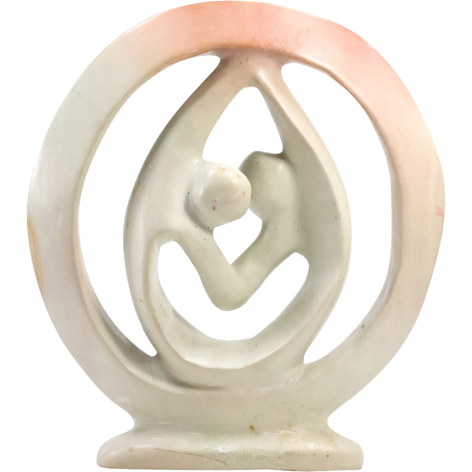 Modern Design Circle of Life Lovers Sculpture in Hard Composition 11.5 inches height (1 of 20)