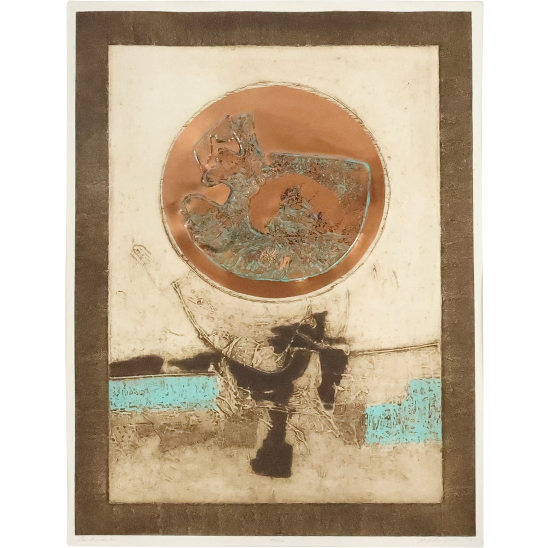 G B Thompson 1978, Modernism Mixed Media "Landmark" #85/100 (1 of 20)