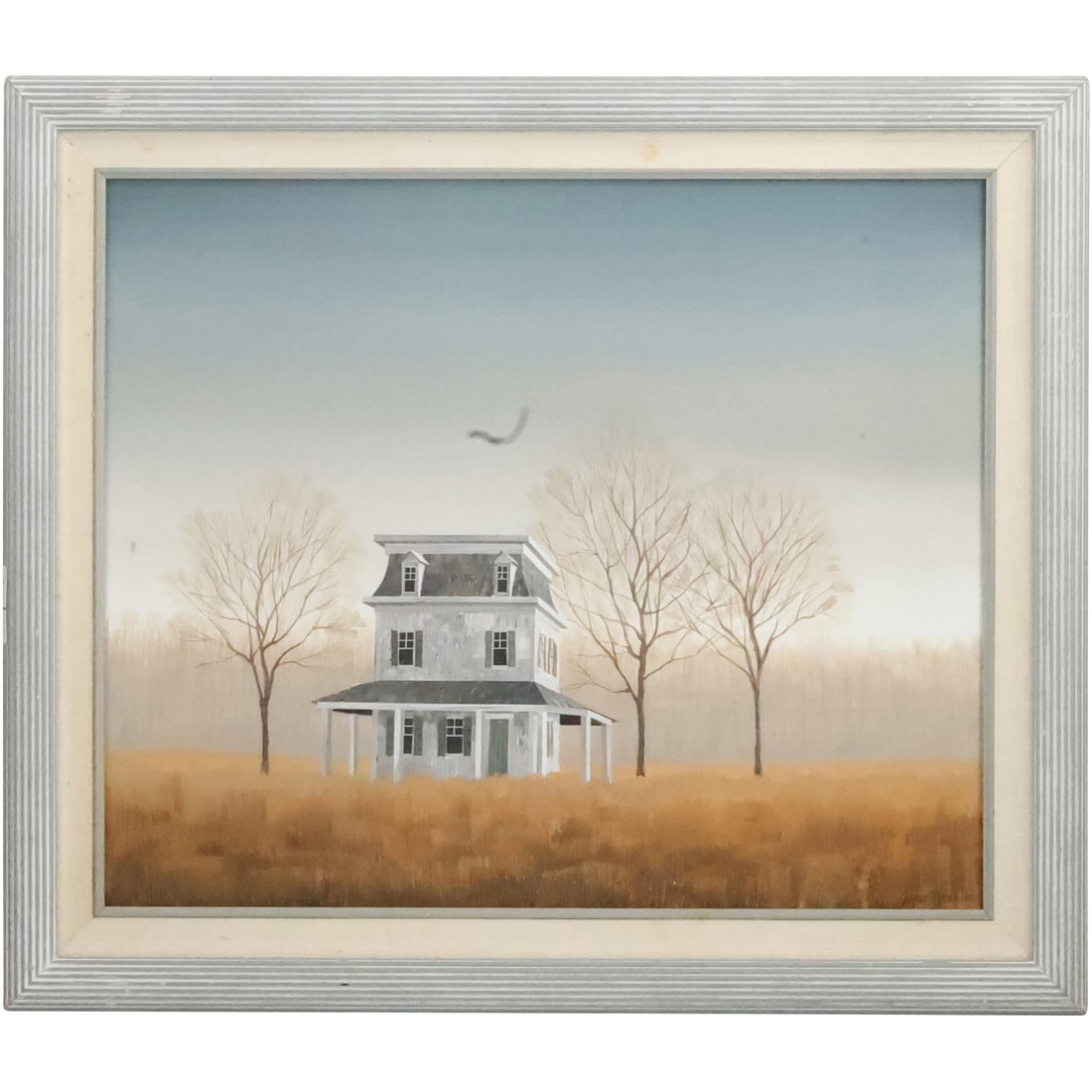 James B Painter, Oil on Canvas Painting, Victorian House in Field Landscape (1 of 20)