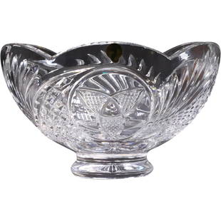 Crystal Seahorse Centerpiece Bowl by Waterford with Scalloped Edges 10 in. diameter: Crystal Seahorse Centerpiece Bowl by Waterford with Scalloped Edges size: 6 x 10