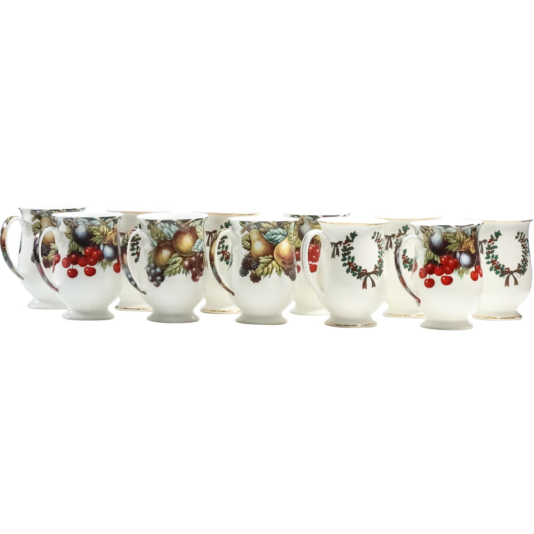 [11] Wren, Trellis Fruits Designed by Carol Gilman Porcelain Mugs (1 of 13)