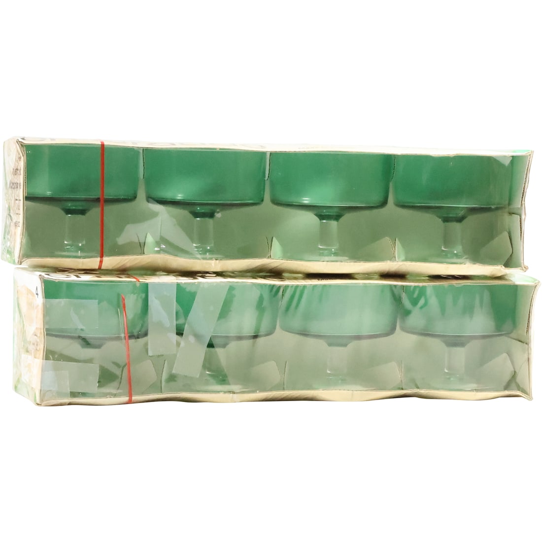 [8] Wheaton and Durand EMERAUDE Green Elegant French Stemware Glasses Unopened (1 of 11)