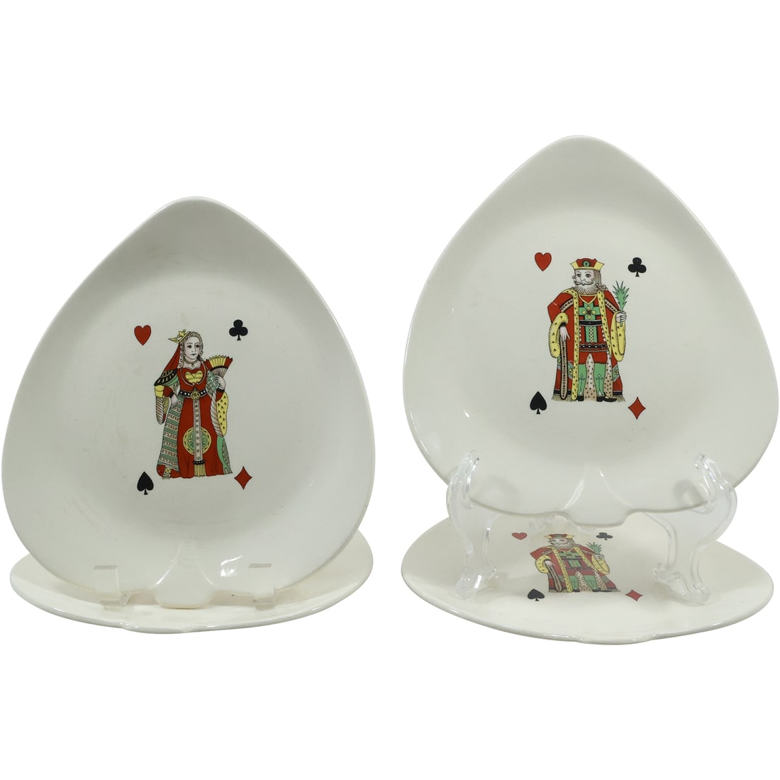 AMERICAN LIMOGES CHINA CO Plates Casino Deck Cards Kings Queens (1 of 16)