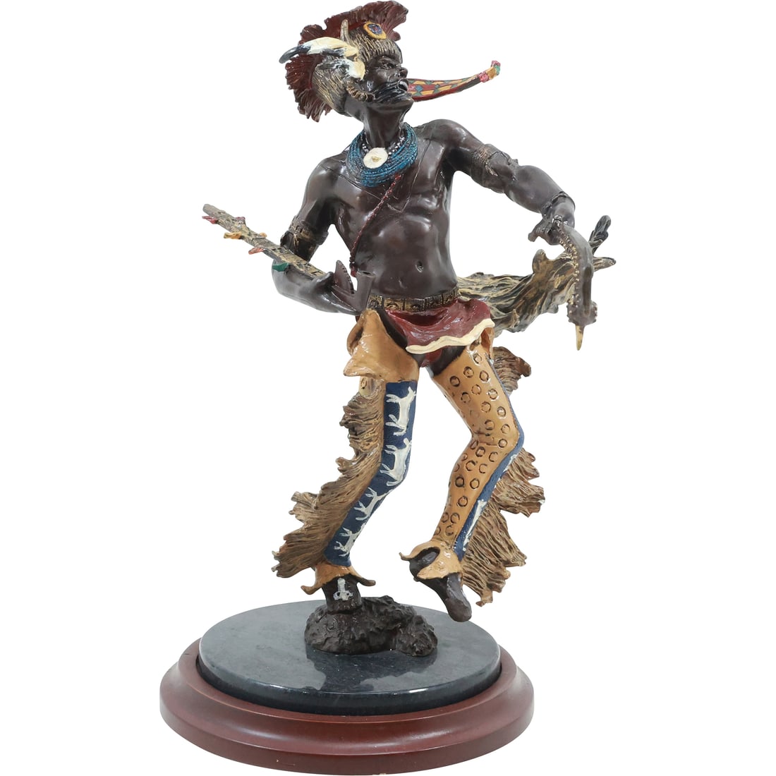 "Spirit of the Horsemen" Bronze Statue Native American by Robert J Murphy 10.75 inches height (1 of 20)