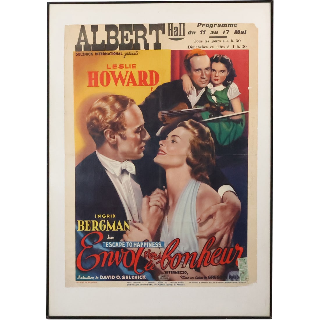Movie Poster: Envol Vers Le Bonheur, Leslie Howard, Ingrid Bergman (1 of 20)