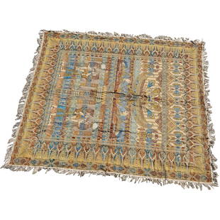 Large Egyptian Revival Figures Tapestry Wall Hanging / Bed Spread 76 inches x 90 inches: Large Egyptian Revival Figures Tapestry Wall Hanging / Bed Spread 76 inches x 90 inches. size: 76 x 90