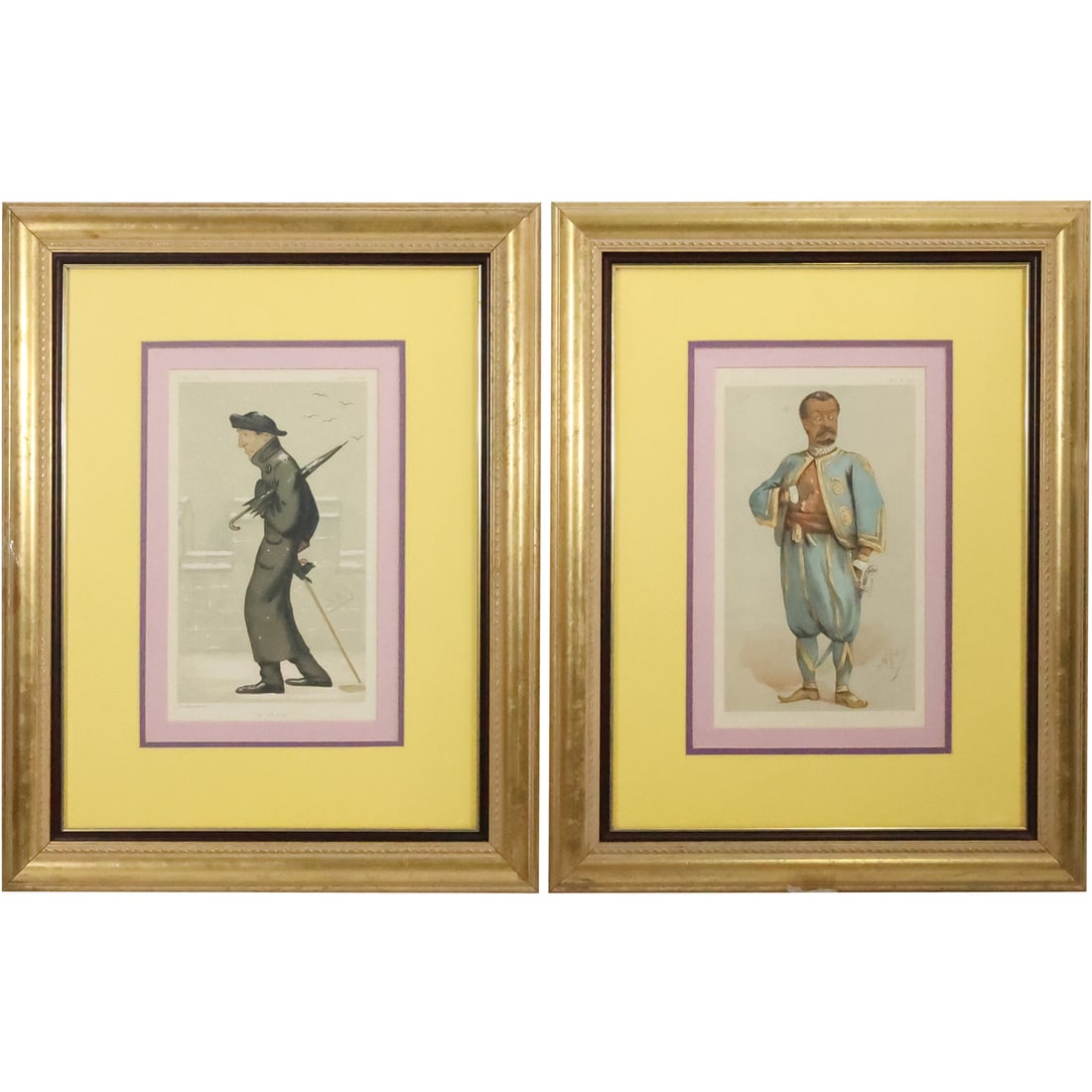 [2] Vintage Vanity Fair Prints of Gentlemen in Matching Frames (1 of 17)