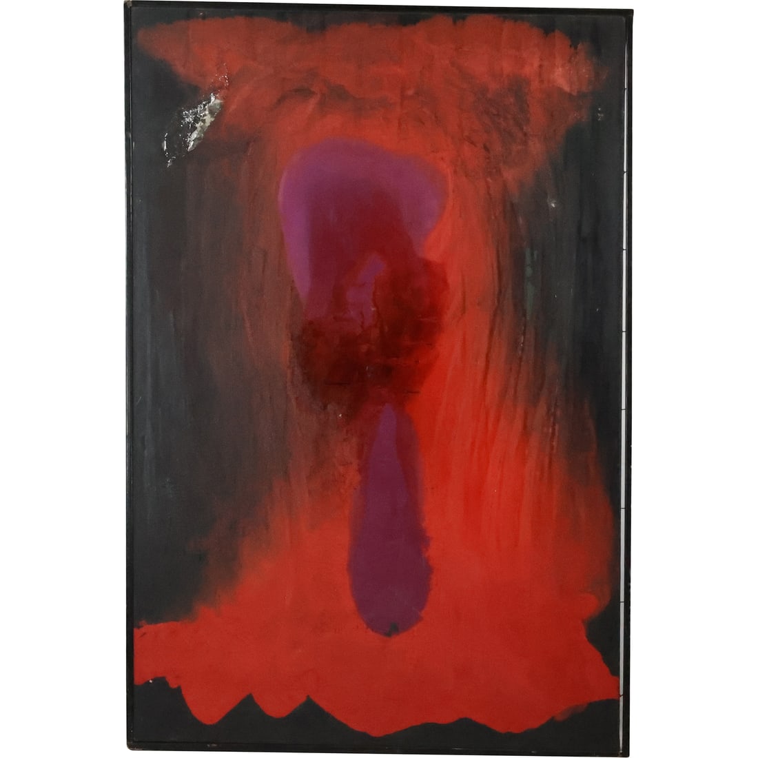 Fredric Karoly 1898-1987 NY / Hungary, "The Womb" Oil on Canvas Painting, Signed on Verso (1 of 20)