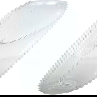 Crystal Glass Vase Membrana by Toni Zuccheri for Mazzega 12 inches height x 7.5 in. wide: Crystal Glass Vase Membrana by Toni Zuccheri for Mazzega 12 inches height x 7.5 in. wide. size: 12 in. x 7.5 in.