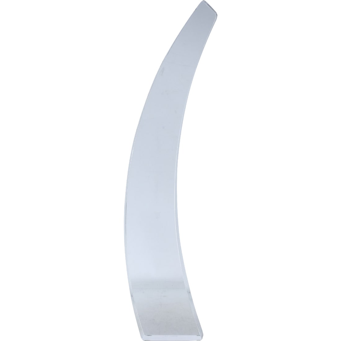Clear Lucite Curved Sculpture Mid-Century Modern 17 inches height x 3 in. wide: Clear Lucite Curved Sculpture Mid-Century Modern 17 inches height x 3 in. wide. size: 17x3