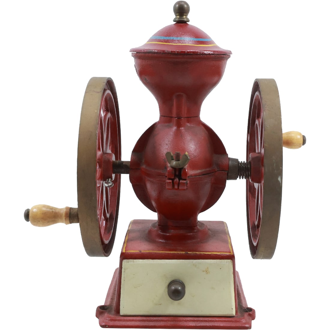 Small Cast Iron John Wright Coffee Mill Wrightsville Pa, Original Paint Finish 11.5 in. height (1 of 20)