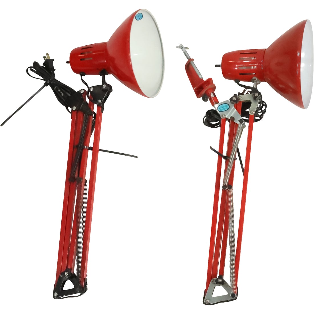 [2] Metal Red Architect Adjustable Desk Top Lamps Style of Jac Jacobsen (1 of 19)