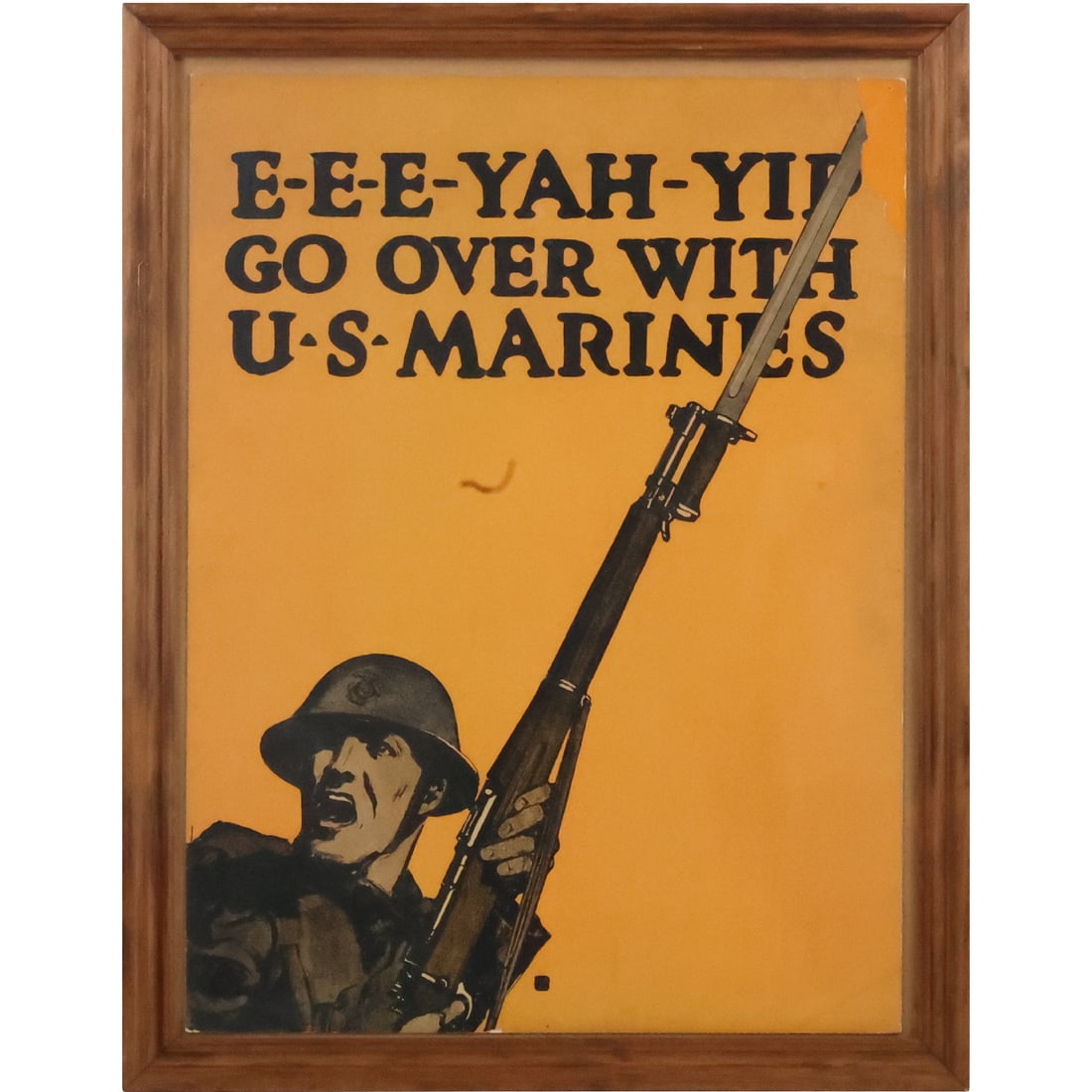 Framed Poster: E-E-E -YAH - YIP Go Over With MARINES (1 of 20)