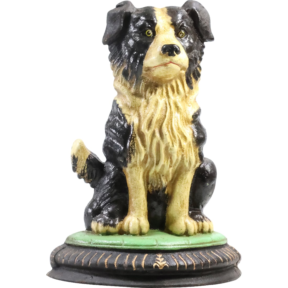 Novelty Cast Iron DOG Figure Doorstop 13 inches height, in original paint finish (1 of 20)