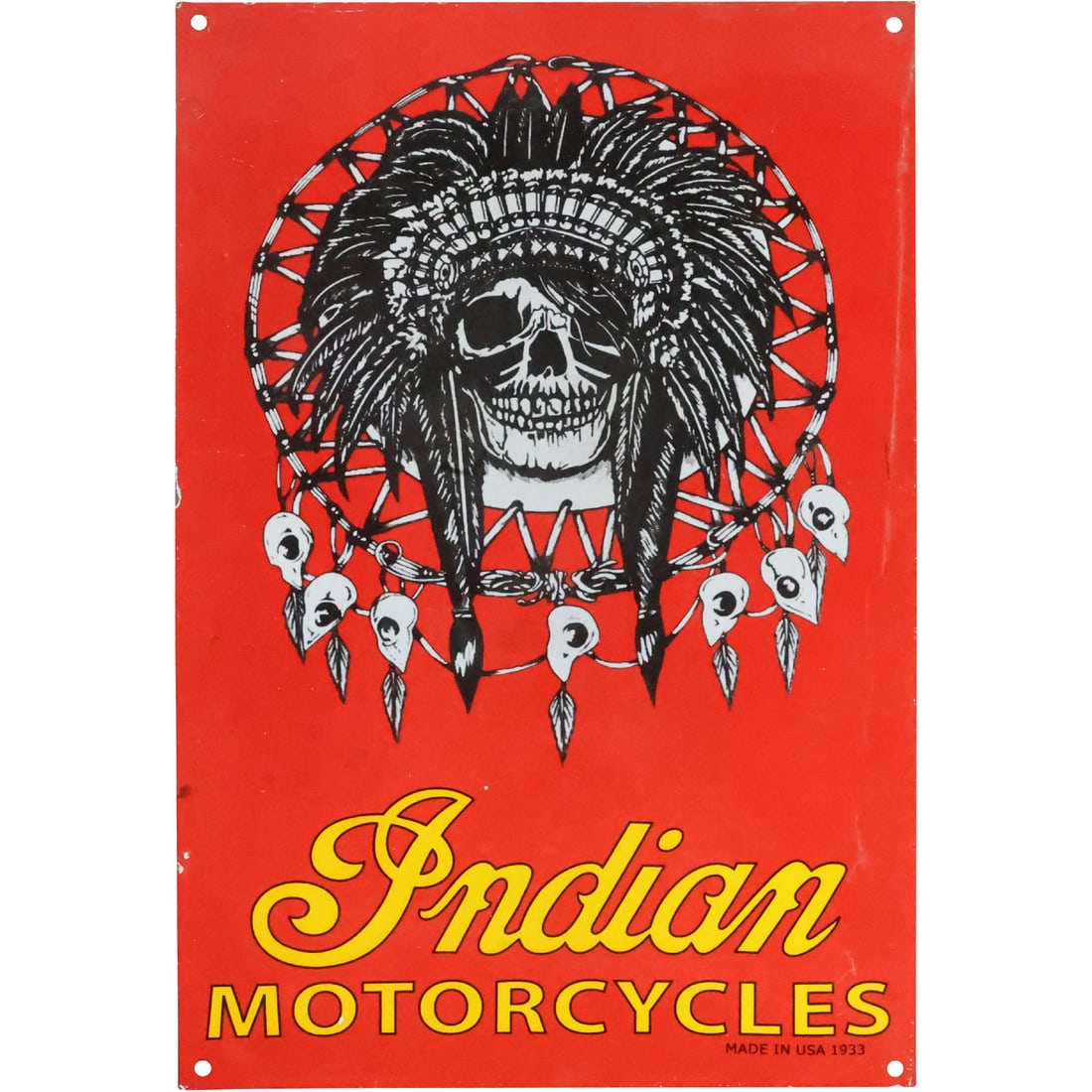 Novelty Tin Sign "Indian Motorcycles" 16.5 in. x 11 in. (1 of 20)
