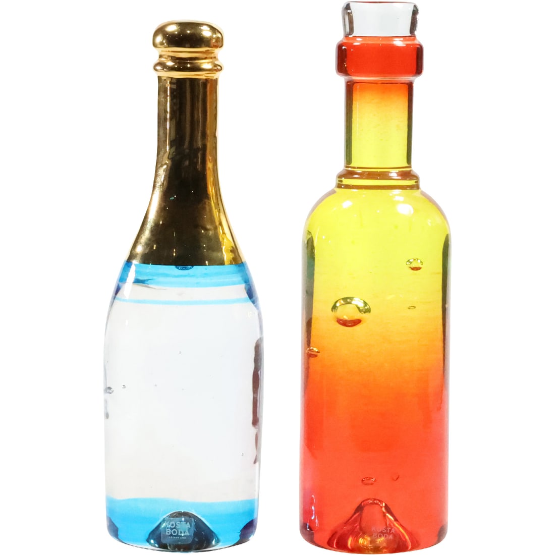 [2] KOSTA BODA Paperweight  Bottles "Celebrate Champagne"  in Boxes (1 of 20)