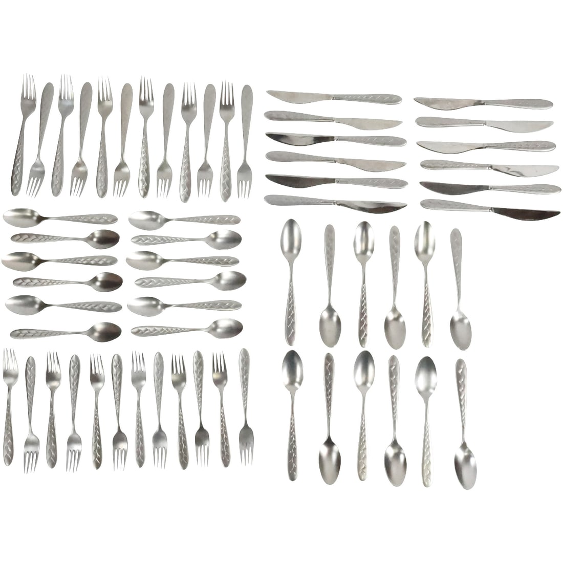 DANSK Flatware Set in Wood Box - See Pictures For Item Count and DANSK Marking (1 of 20)