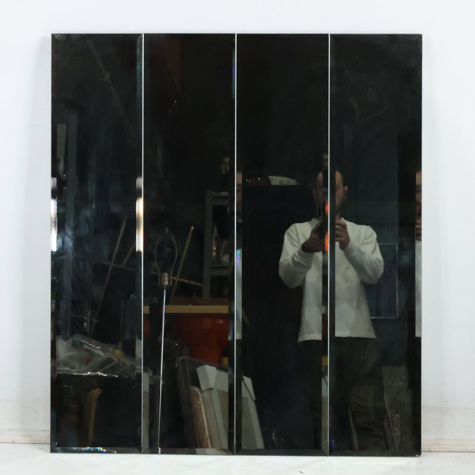Modern Design 4-Panel Wall Mirror 36 inches x 31.75 inches (1 of 20)
