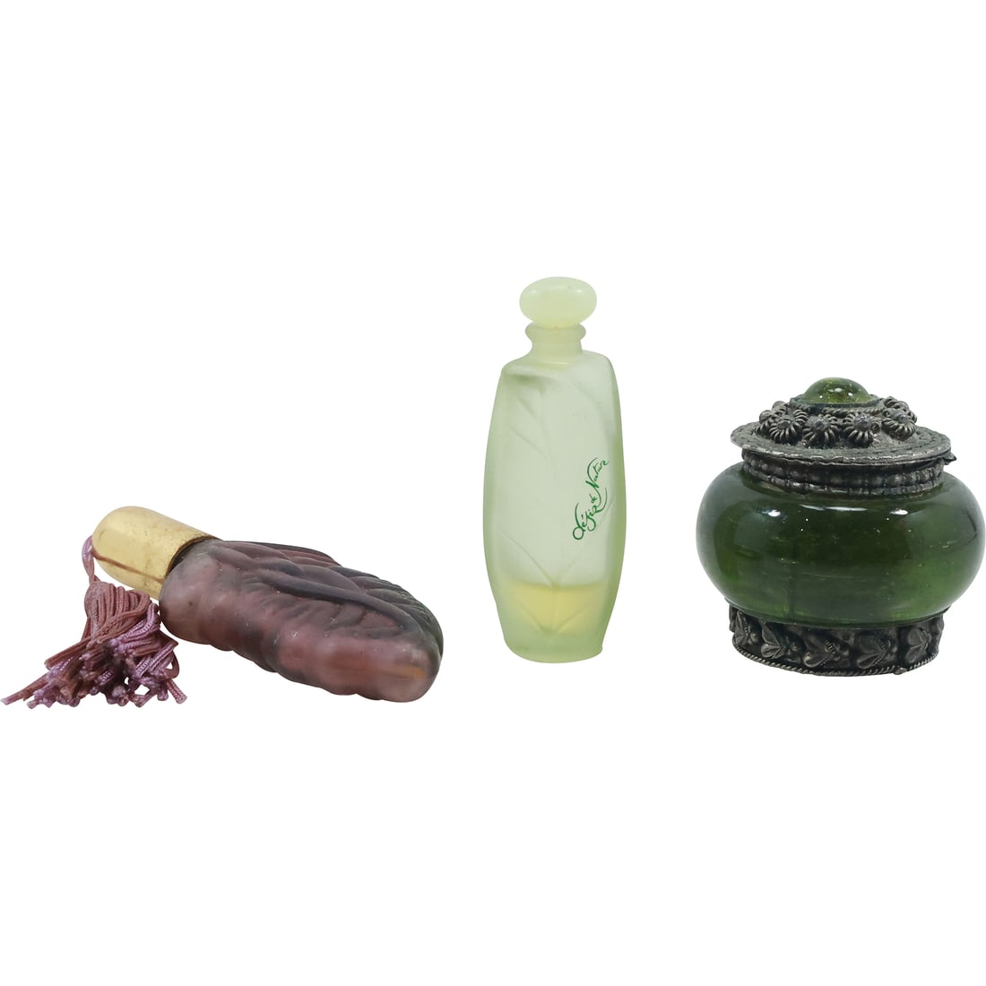 [3] Assorted Vintage Glass Perfume Bottles (1 of 20)