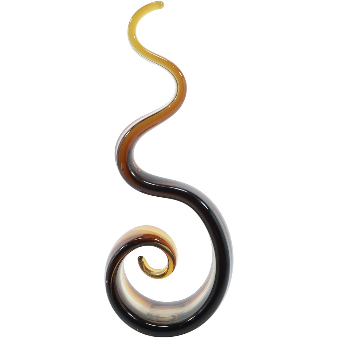 Tall Murano Italian Art Glass Curl Sculpture 12.5 inches height x 4.5 inches wide (1 of 16)