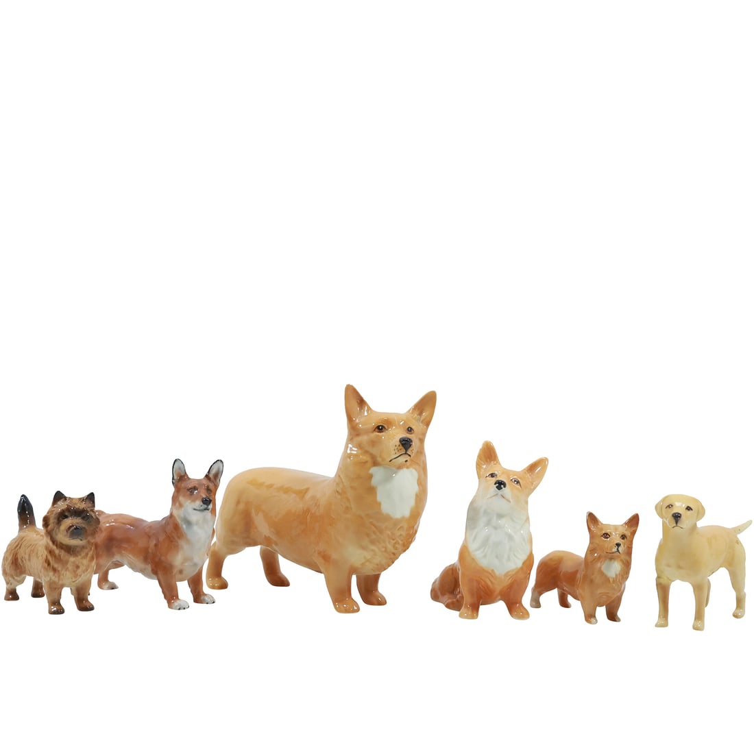 [6] Fine Porcelain Assorted DOG Figurines , Beswick England, heights range 2.5 in. to 6 in. (1 of 20)