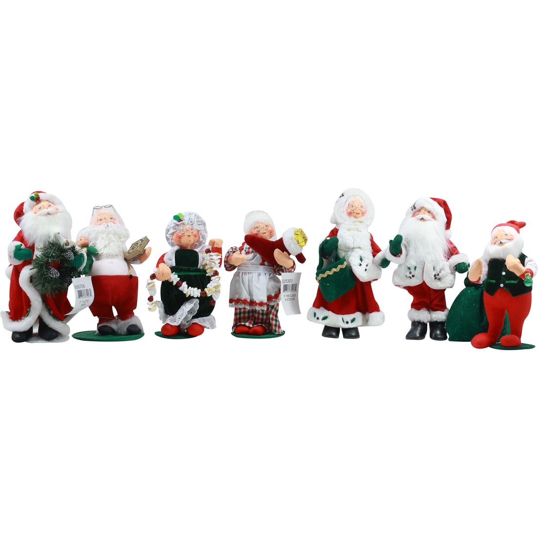 [7] Assorted ANNALEE Santa and Mrs. Santa Holiday Dolls (1 of 20)