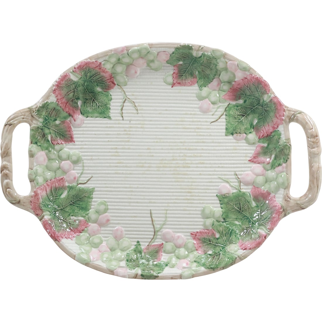 Fitz and Floyd Ceramic Holiday Serving Platter Holly Berries 18.5 inches length (1 of 20)