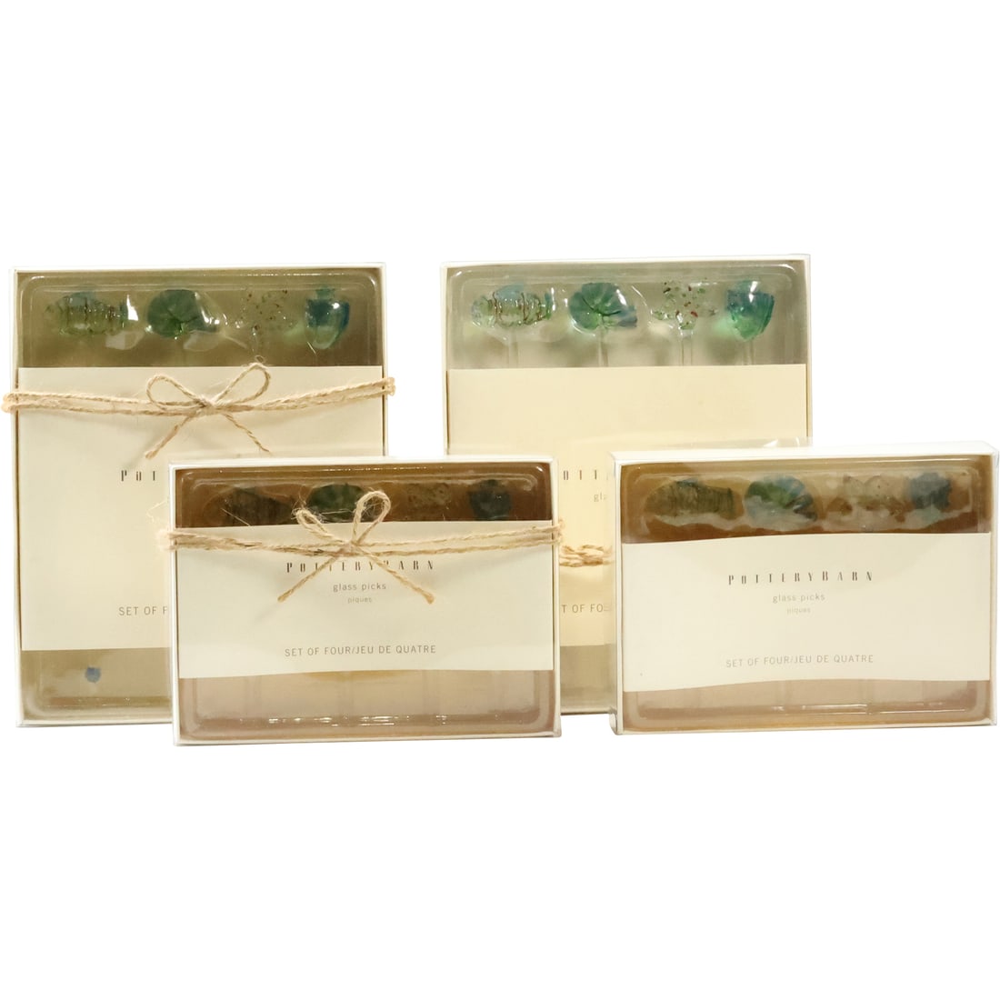 [4] Boxes of Hand Blown Colored Glass Cocktail STIRRERS (1 of 9)