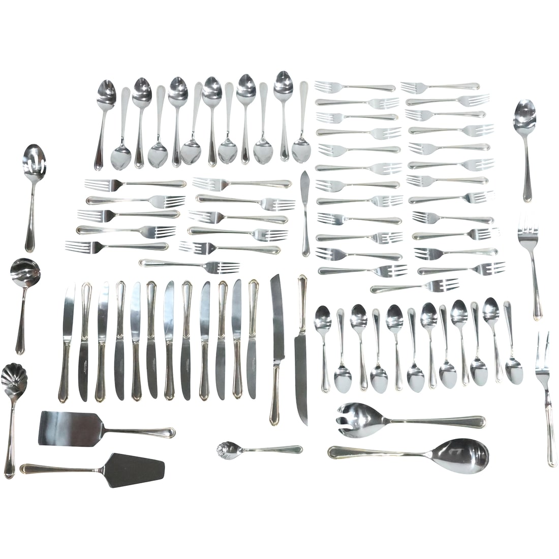 Hampton Silversmiths Stainless Flatware in Wooden Box  - See Pictures For Item Count (1 of 20)